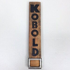 Kobold Brewing Craft Beer Tap Handle Redmond Oregon Wood Metal 11" Tall
